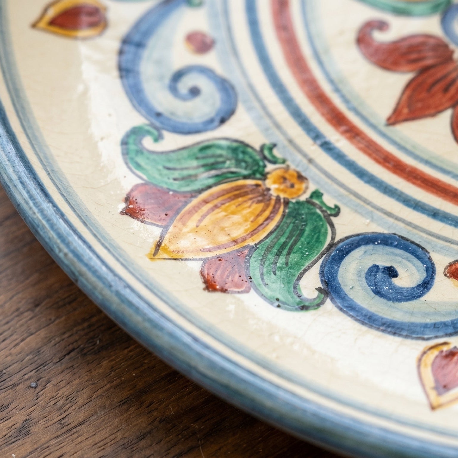Piatto Ornamentale in Ceramica di Caltagirone Ø 35/45 cm - Decoro Sicily