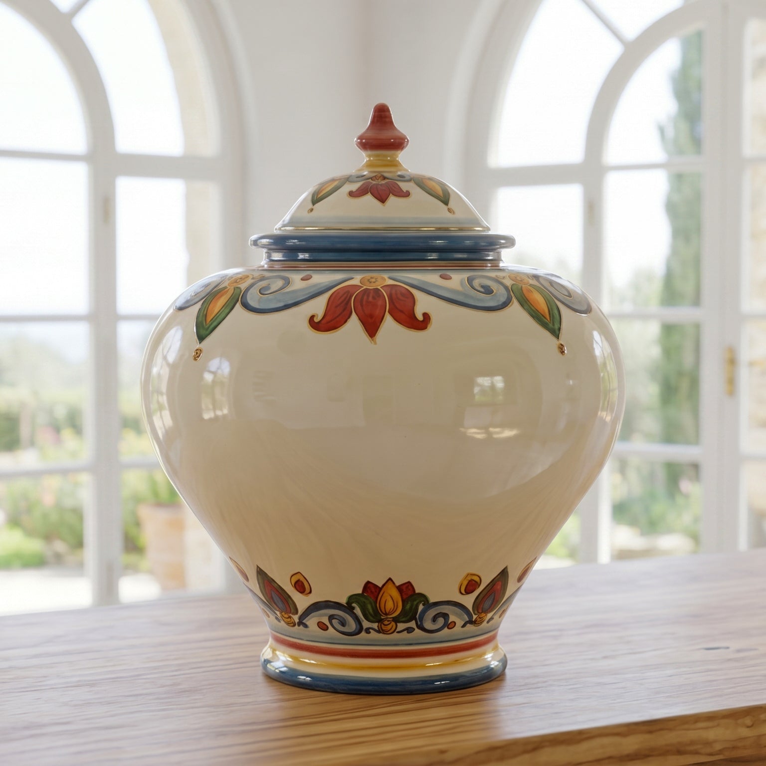 Potiche in Ceramica di Caltagirone - Decoro Sicily