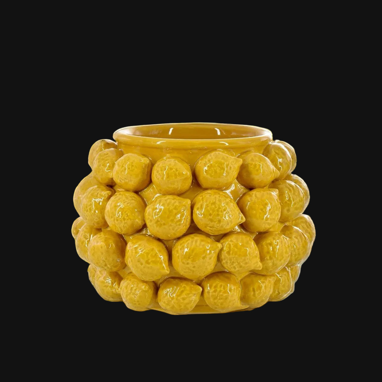 Vaso con Limoni in ceramica di Caltagirone - Ceramiche di Caltagirone Sofia
